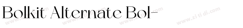 Bolkit Alternate Bol字体转换